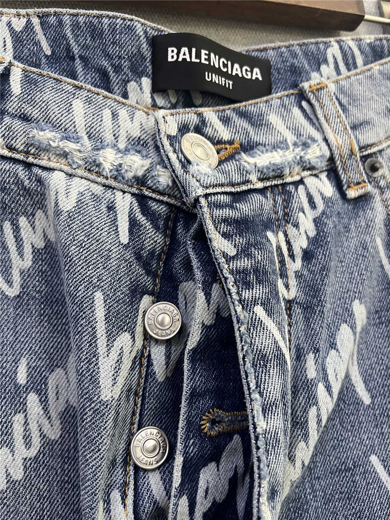 Balmain new logo printed jeans replica clothing