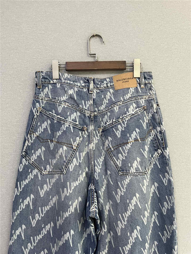 Balmain new logo printed jeans replica clothing