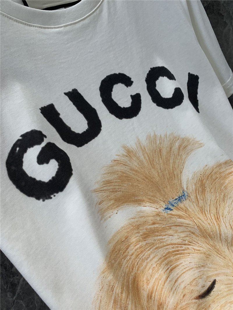 Gucci cartoon dog fun print short sleeve T-shirt replica clothing
