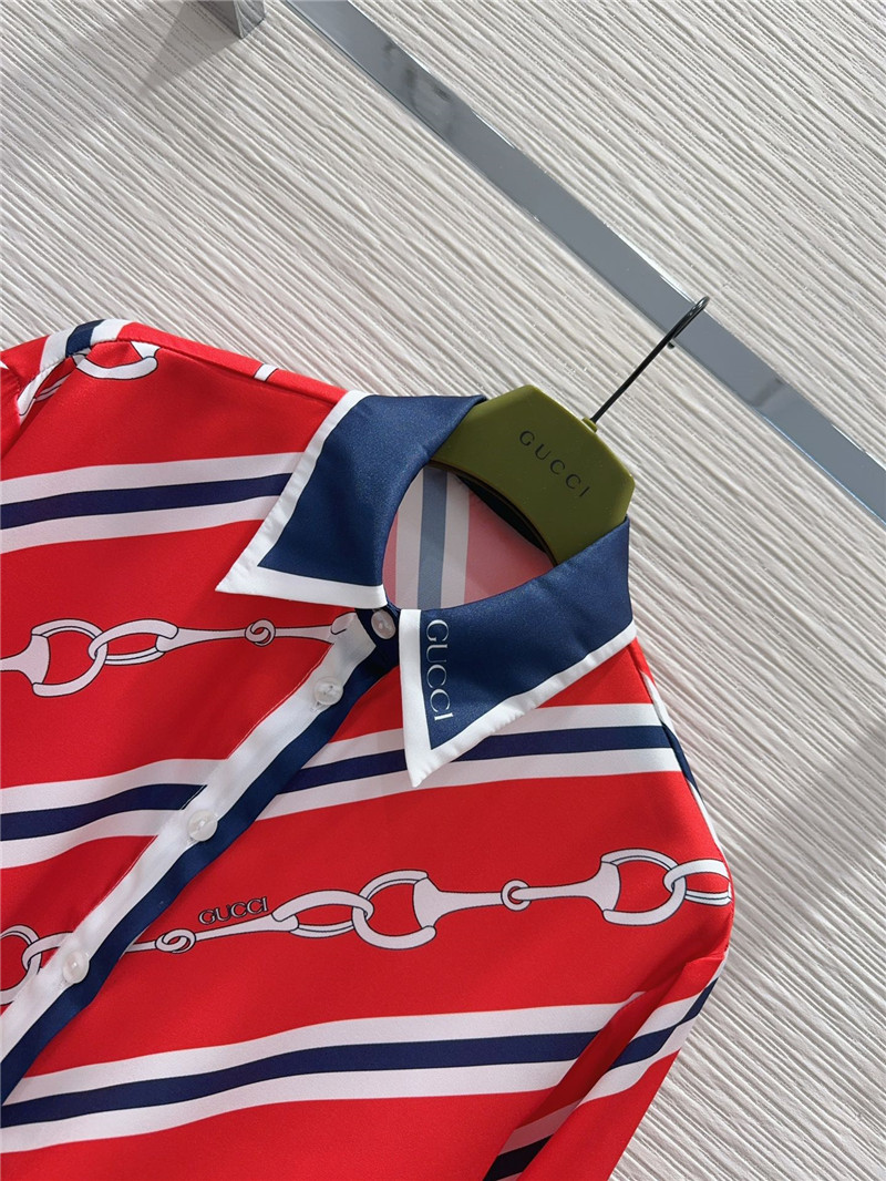 Gucci printed shirt replica designer clothes