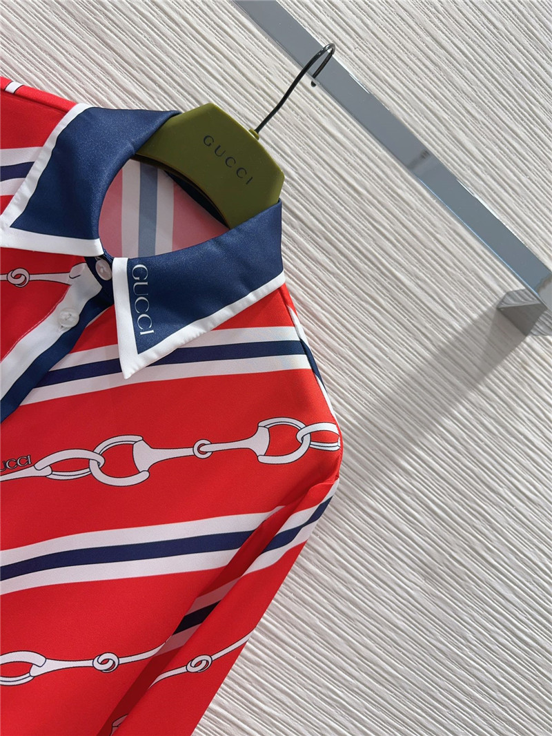 Gucci printed shirt replica designer clothes