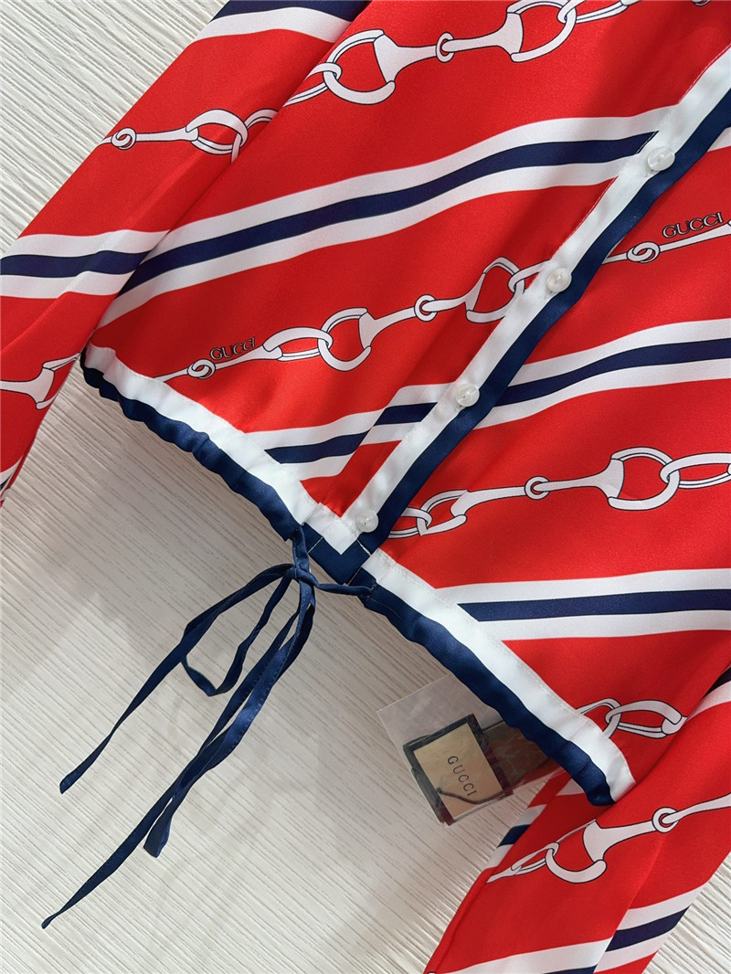 Gucci printed shirt replica designer clothes