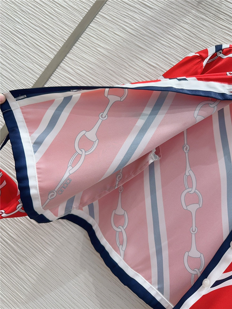 Gucci printed shirt replica designer clothes