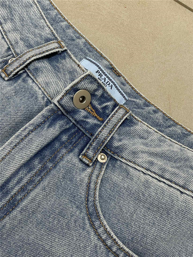 Pra*a high waist denim shorts replica d&g clothing