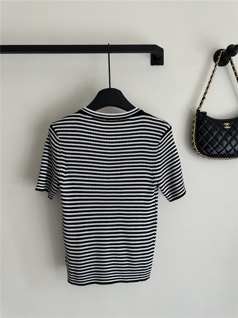 Pra*a new knitted short sleeve replica designer clothes