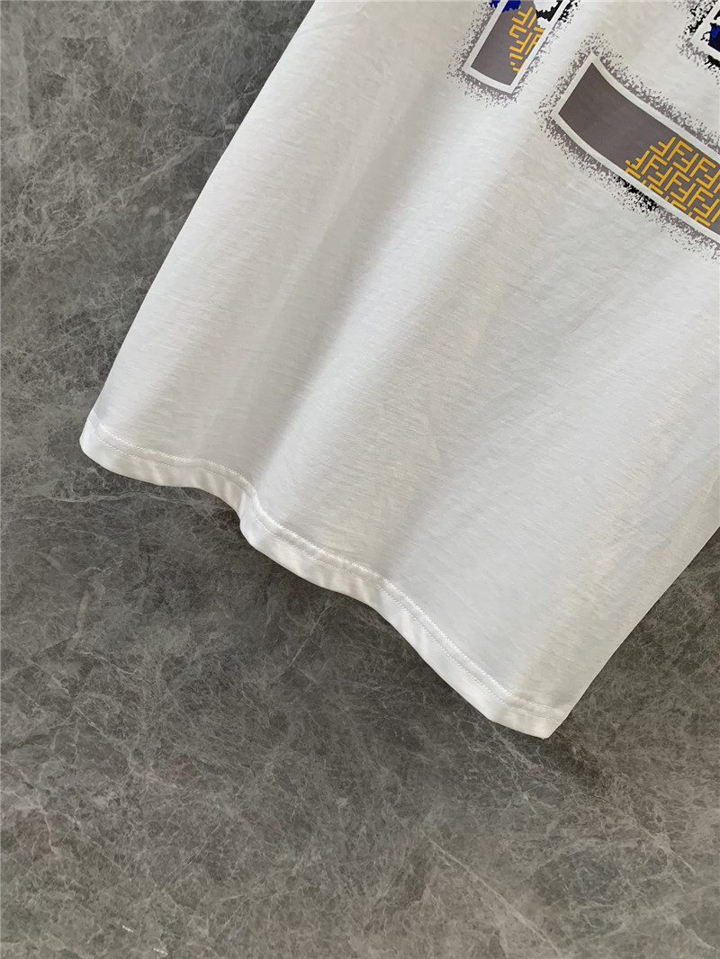 F**di ff letter print short-sleeved t-shirt replica clothes