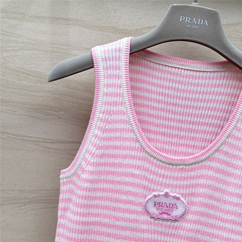 Pra*a dopamine color striped vest replica d&g clothing