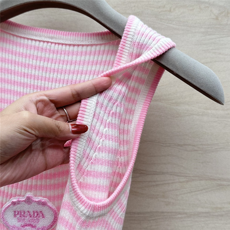 Pra*a dopamine color striped vest replica d&g clothing