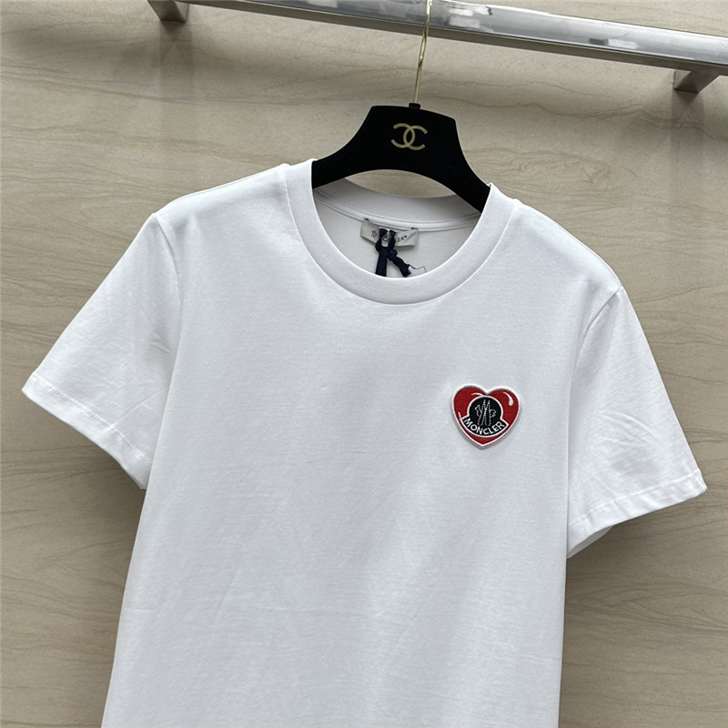 Moncler embroidered letter logo short sleeve T-shirt replica clothes