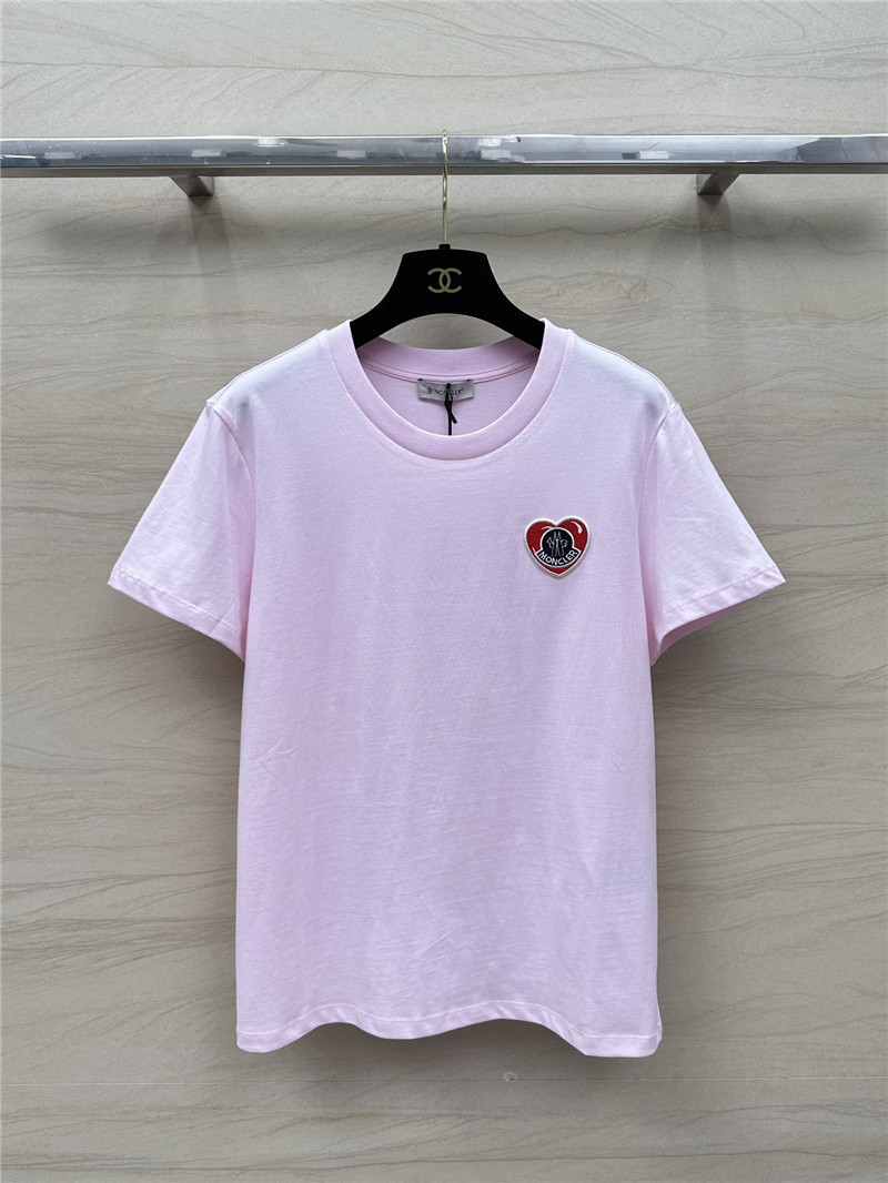 Moncler embroidered letter logo short sleeve T-shirt replica clothes