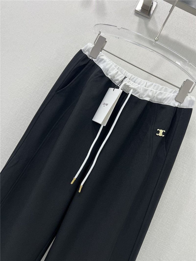 Ce1i*e wide-leg casual pants replica clothing sites