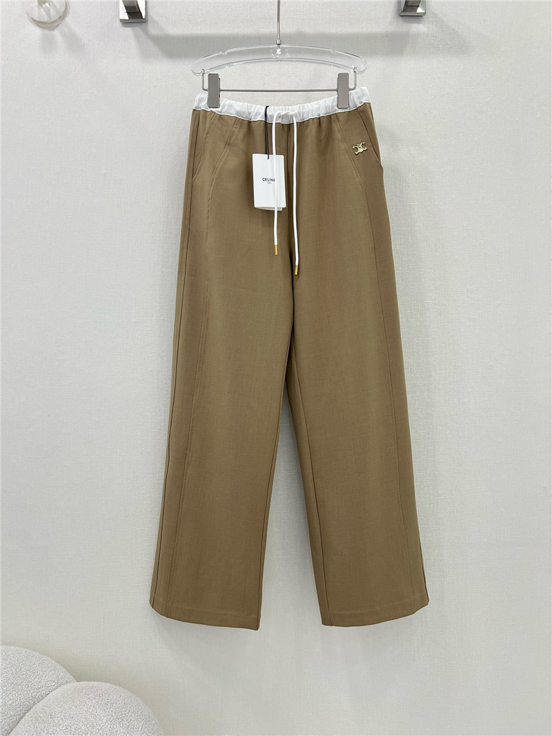 Ce1i*e wide-leg casual pants replica clothing sites