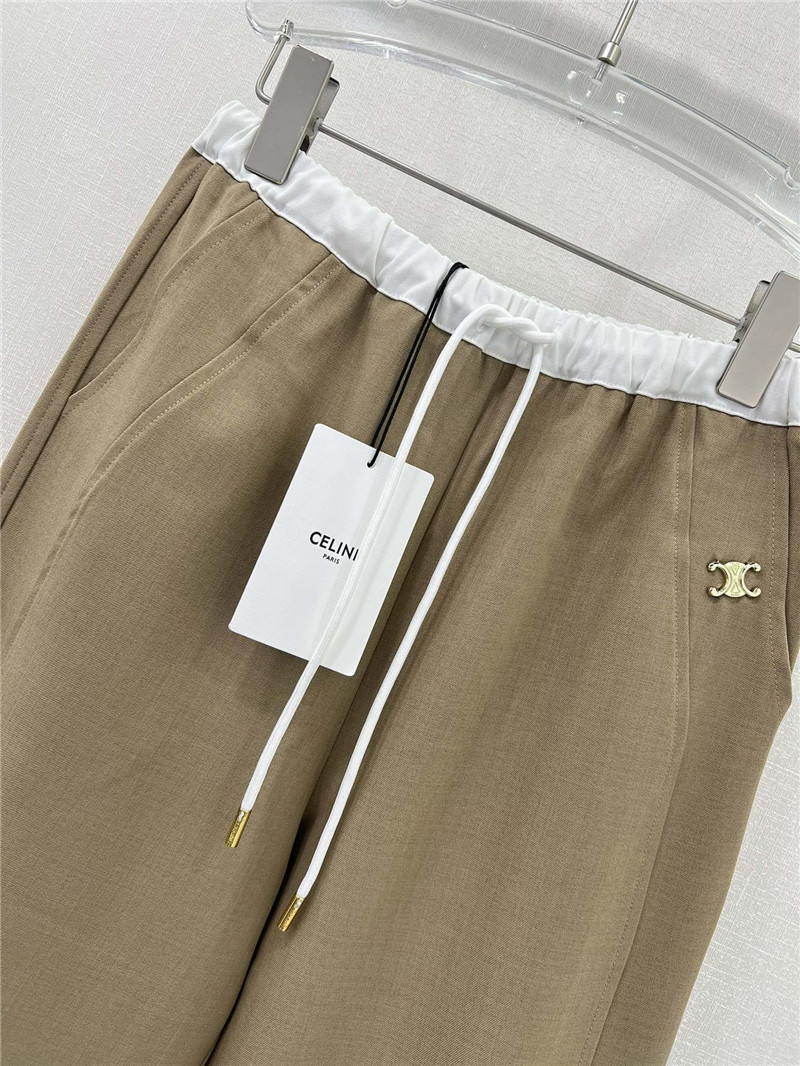 Ce1i*e wide-leg casual pants replica clothing sites