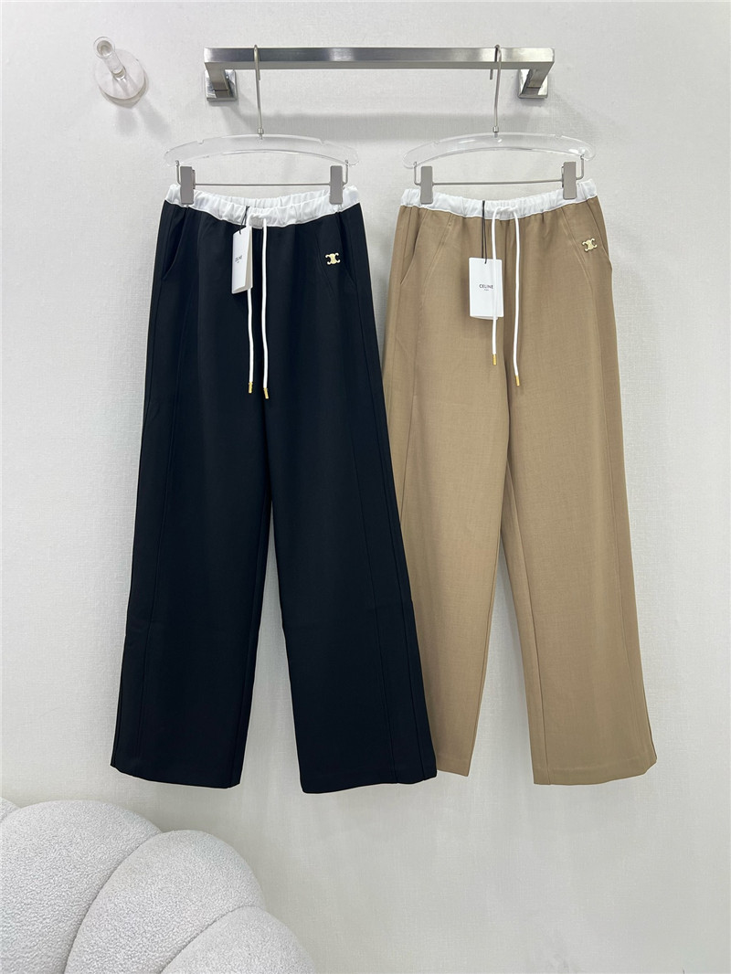 Ce1i*e wide-leg casual pants replica clothing sites
