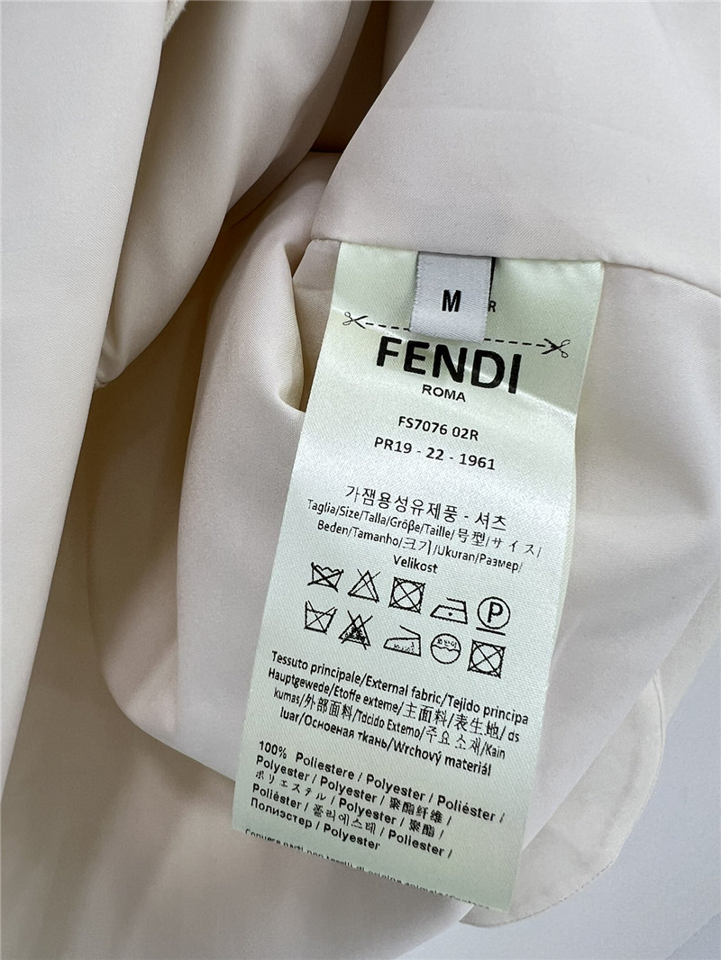 F**di lapel long sleeve dress replica d&g clothing