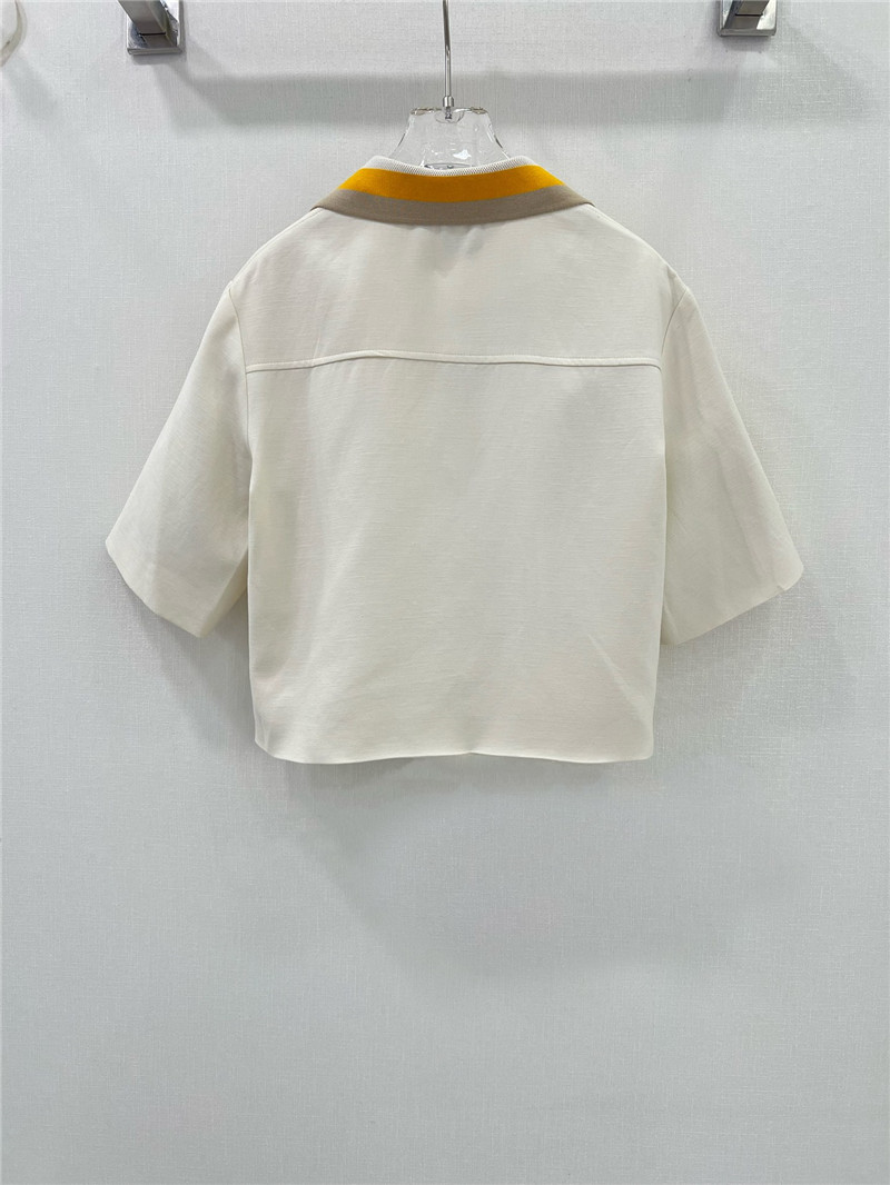 F**di embroidered lapel jacket replica clothes