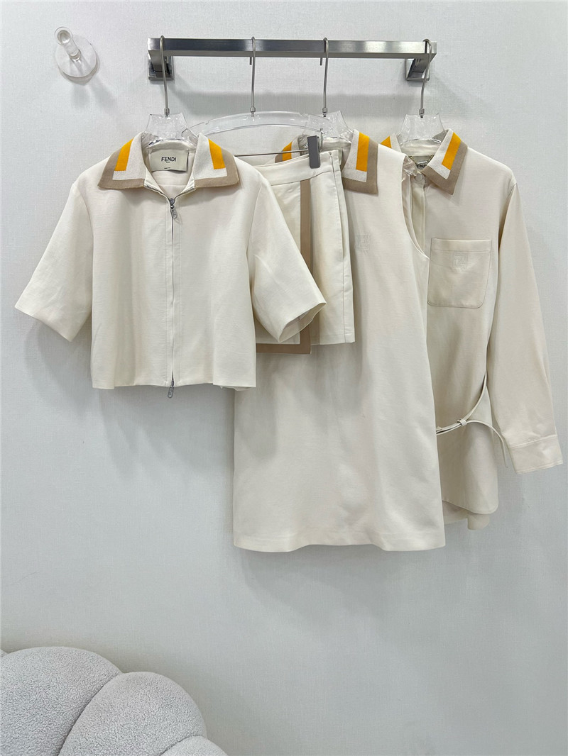 F**di embroidered lapel jacket replica clothes