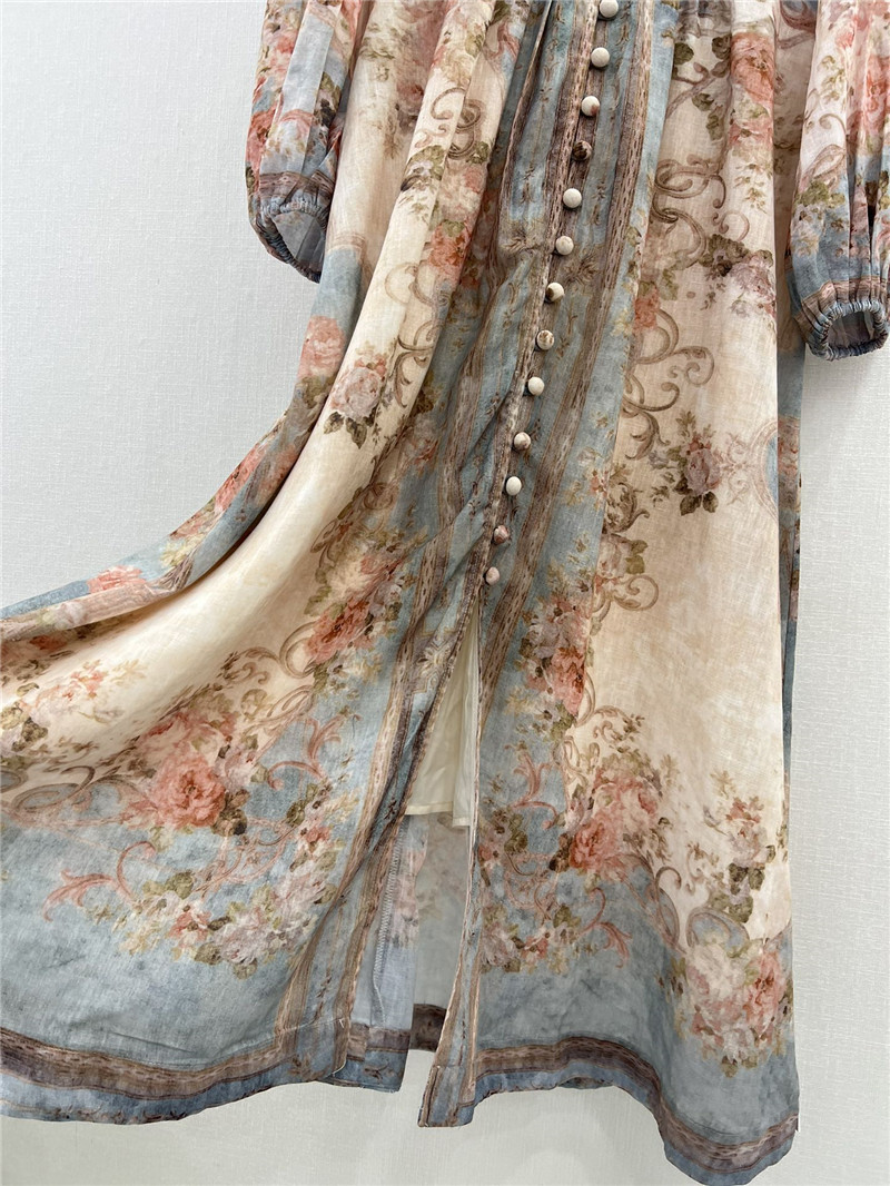 zimm positioning floral pattern dress replica d&g clothing