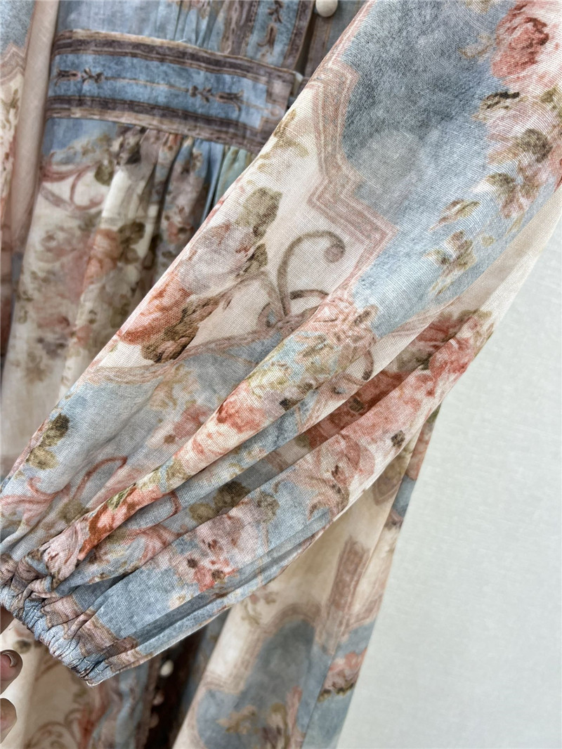 zimm positioning floral pattern dress replica d&g clothing