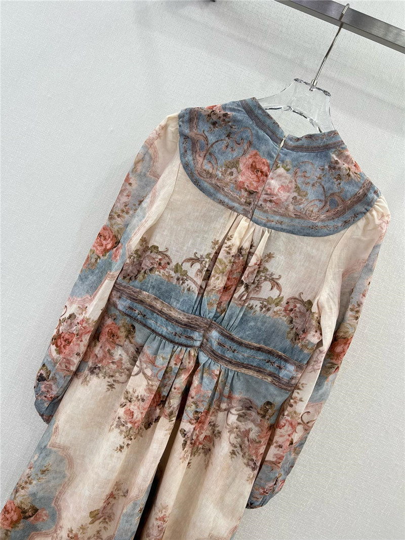 zimm positioning floral pattern dress replica d&g clothing