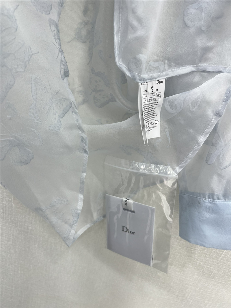 D10r organza long sleeve shirt replica designer clothes