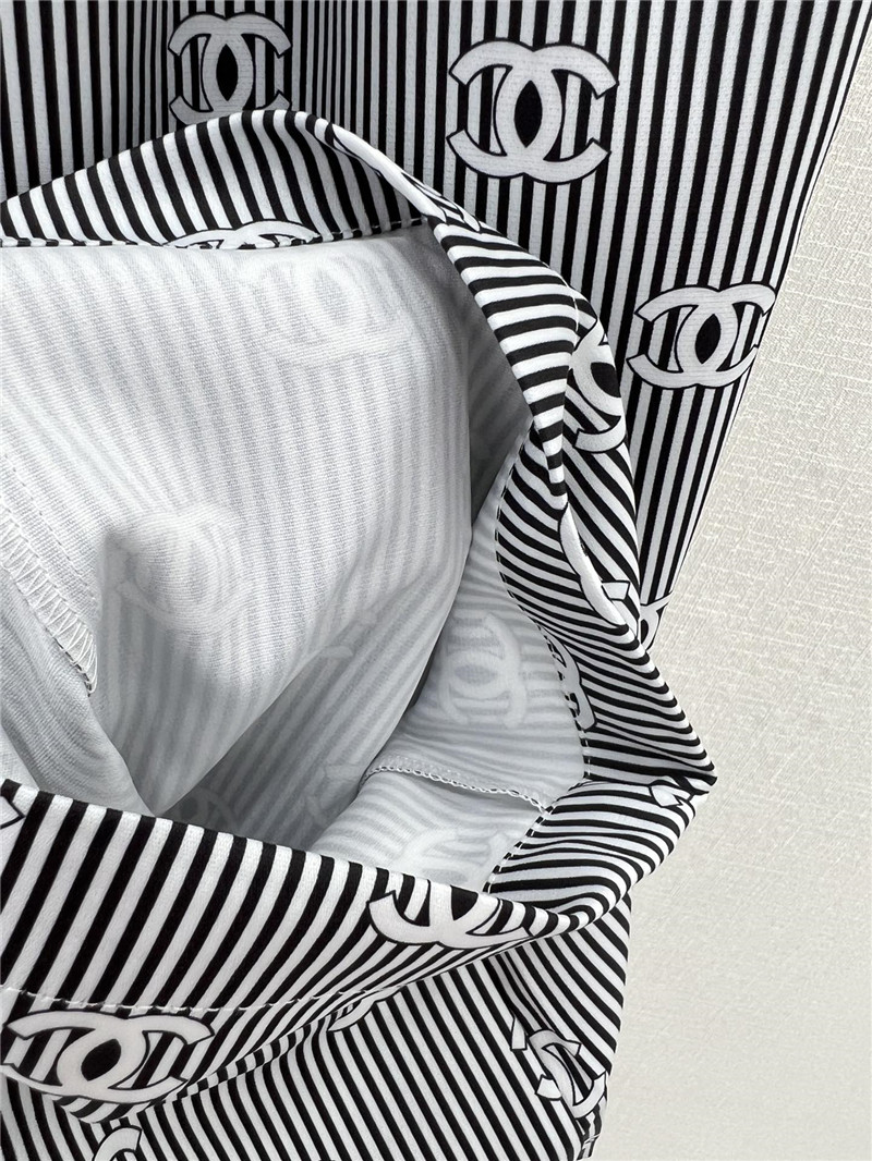 Ch**el new striped wide-leg pants replica designer clothes