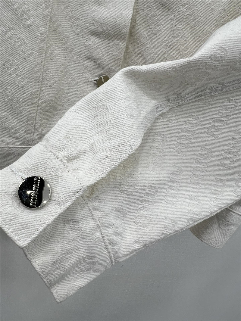 M1um1u jacquard pattern denim jacket replica d&g clothing