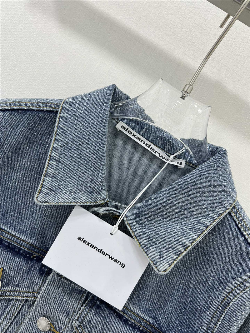 a1exa*der wang D1am0nd denim jacket replica clothing sites