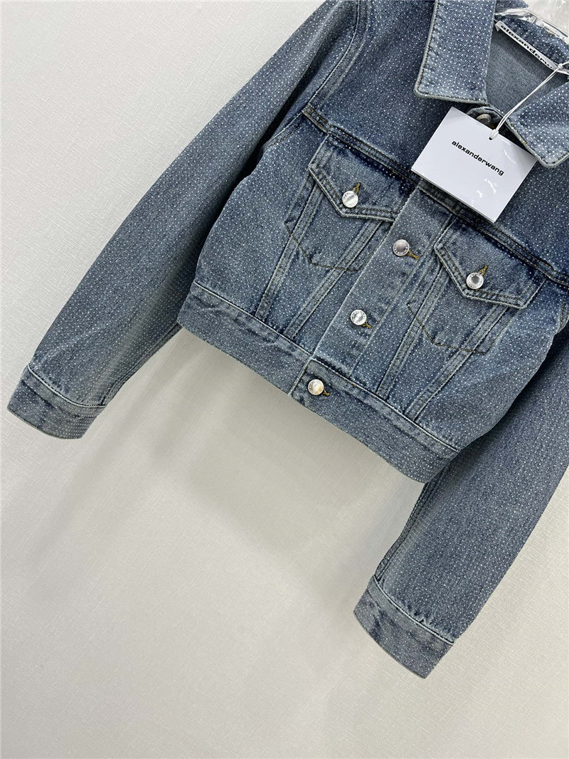a1exa*der wang D1am0nd denim jacket replica clothing sites