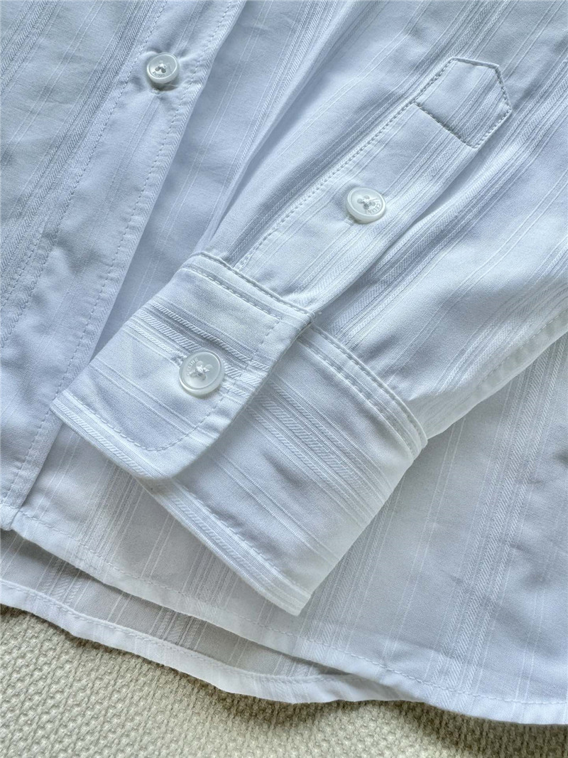 Ce1i*e jacquard white striped shirt cheap replica designer clothes