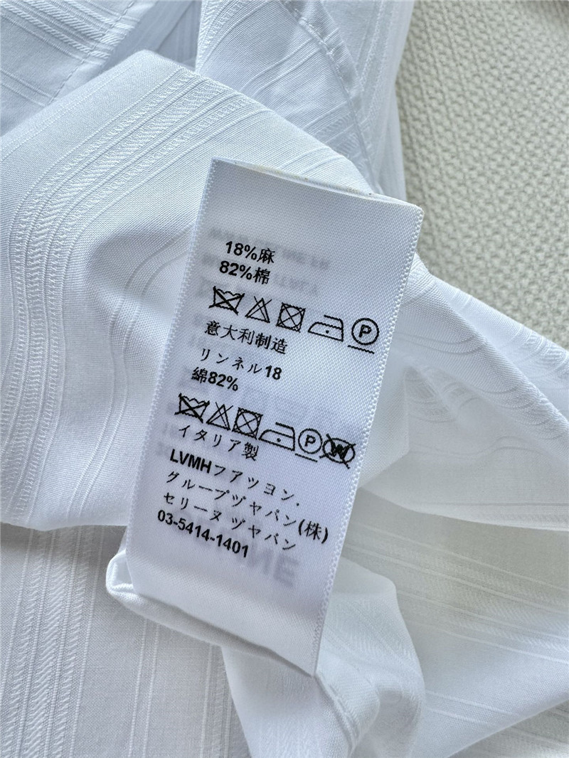 Ce1i*e jacquard white striped shirt cheap replica designer clothes