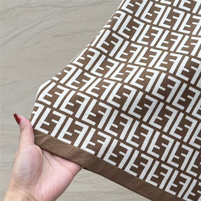 F**di old flower ff knitted small vest replica d&g clothing