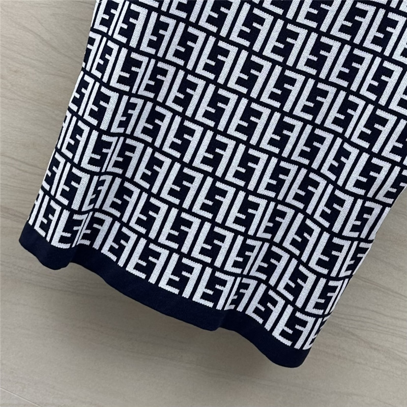 F**di old flower ff knitted small vest replica d&g clothing