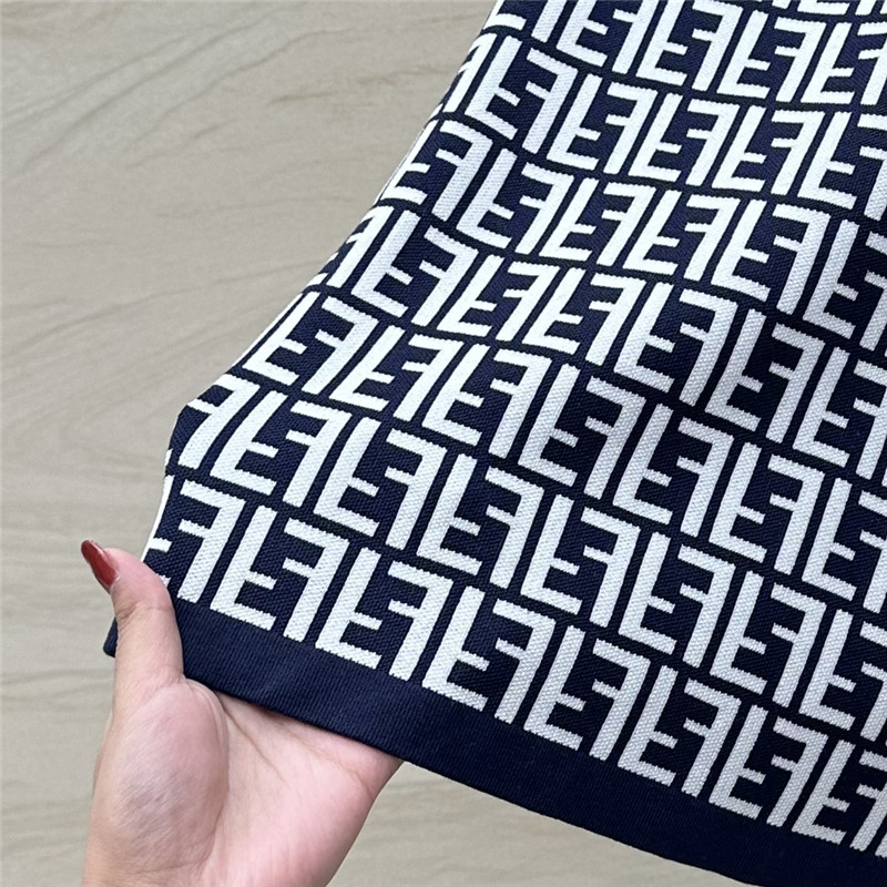 F**di old flower ff knitted small vest replica d&g clothing