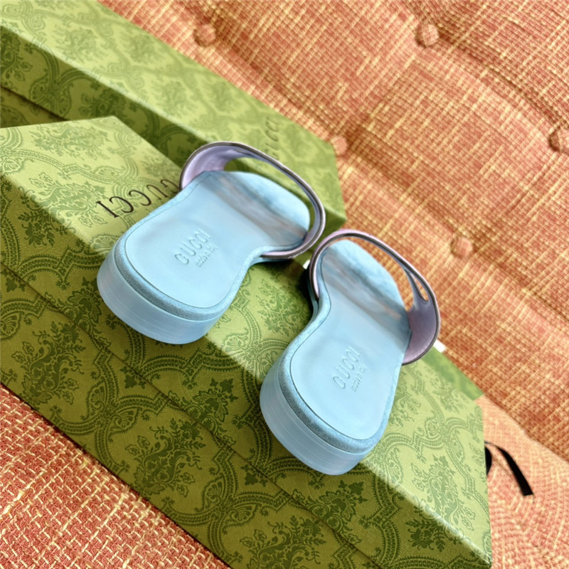 Gucci Suede Interlocking G Sandals