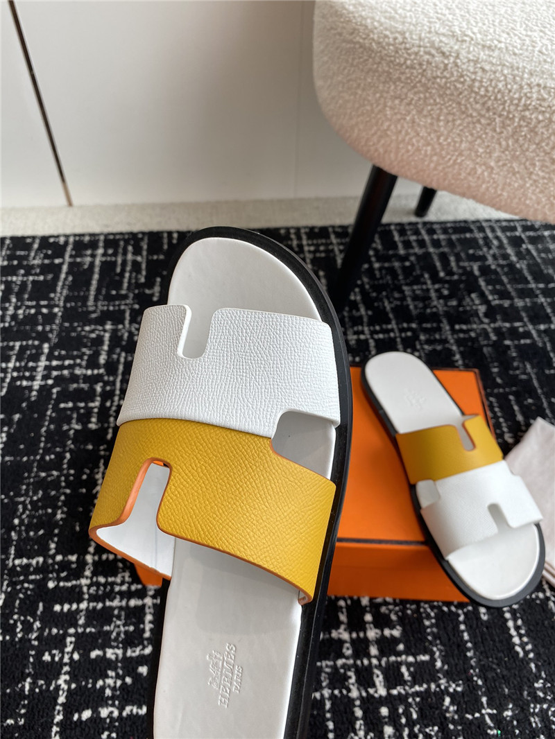 H**me5 izmir sandals yellow white