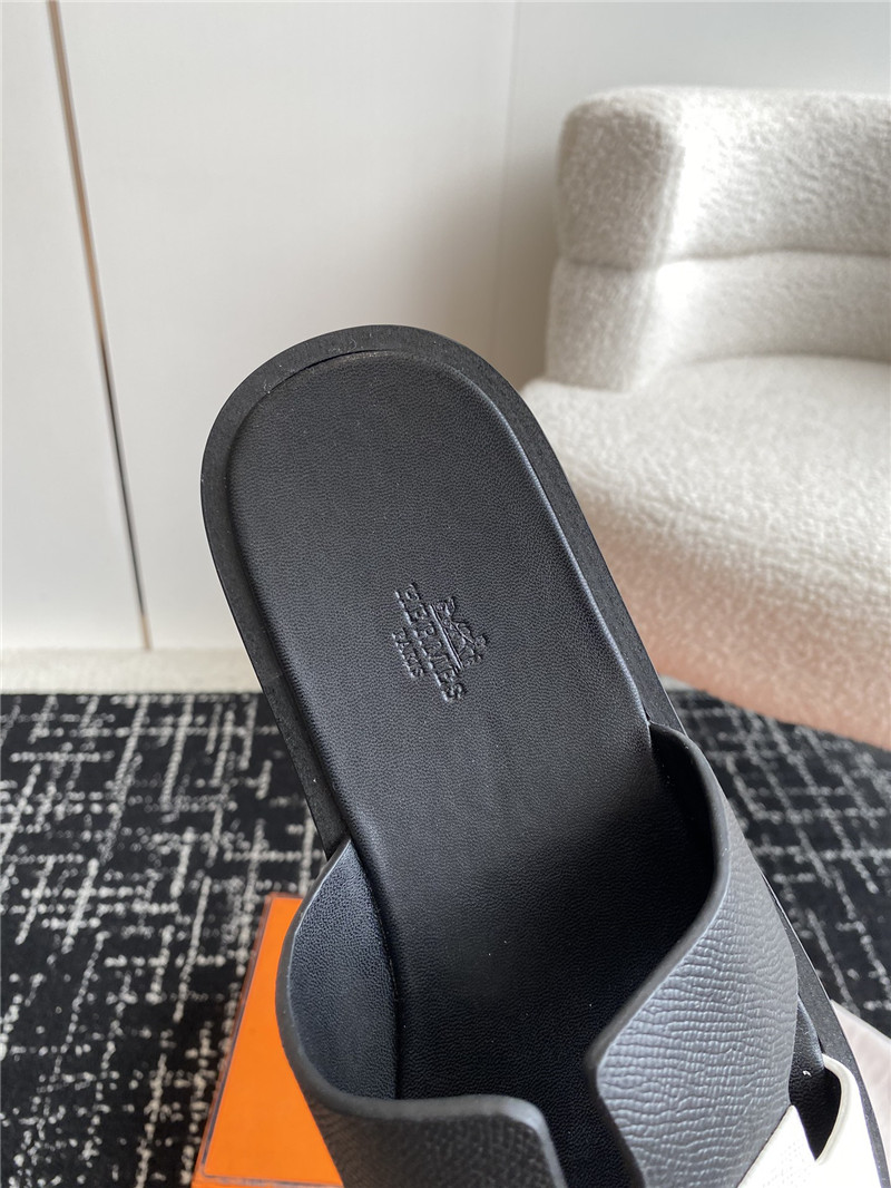 H**me5 izmir sandals black white