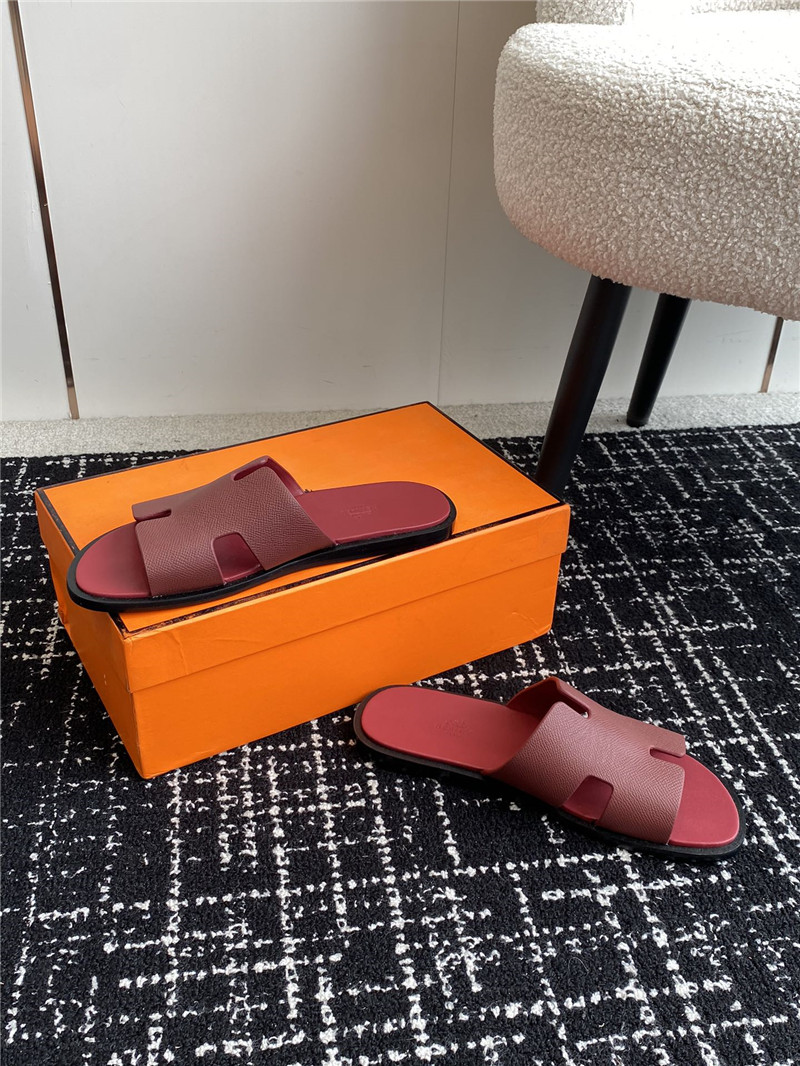 H**me5 izmir sandals burgundy