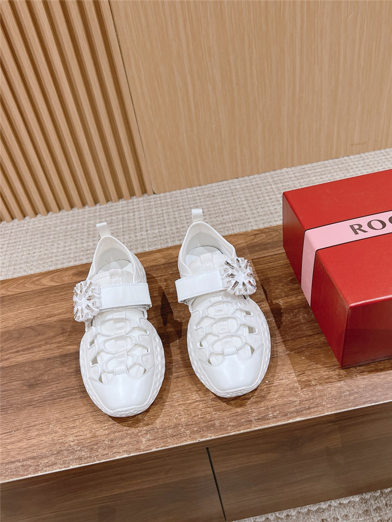Roger Vivier Viv’ Run Light Trekky Sneakers White