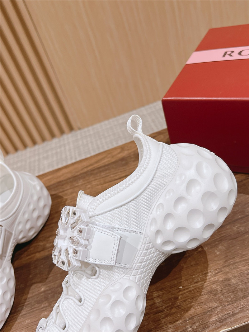 Roger Vivier Viv’ Run Light Trekky Sneakers White