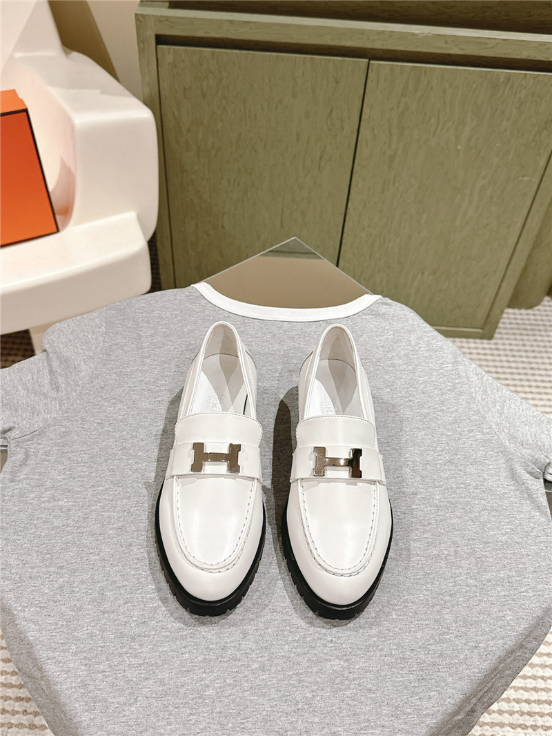 H**me5 british style h buckle loafers replica designer shoes
