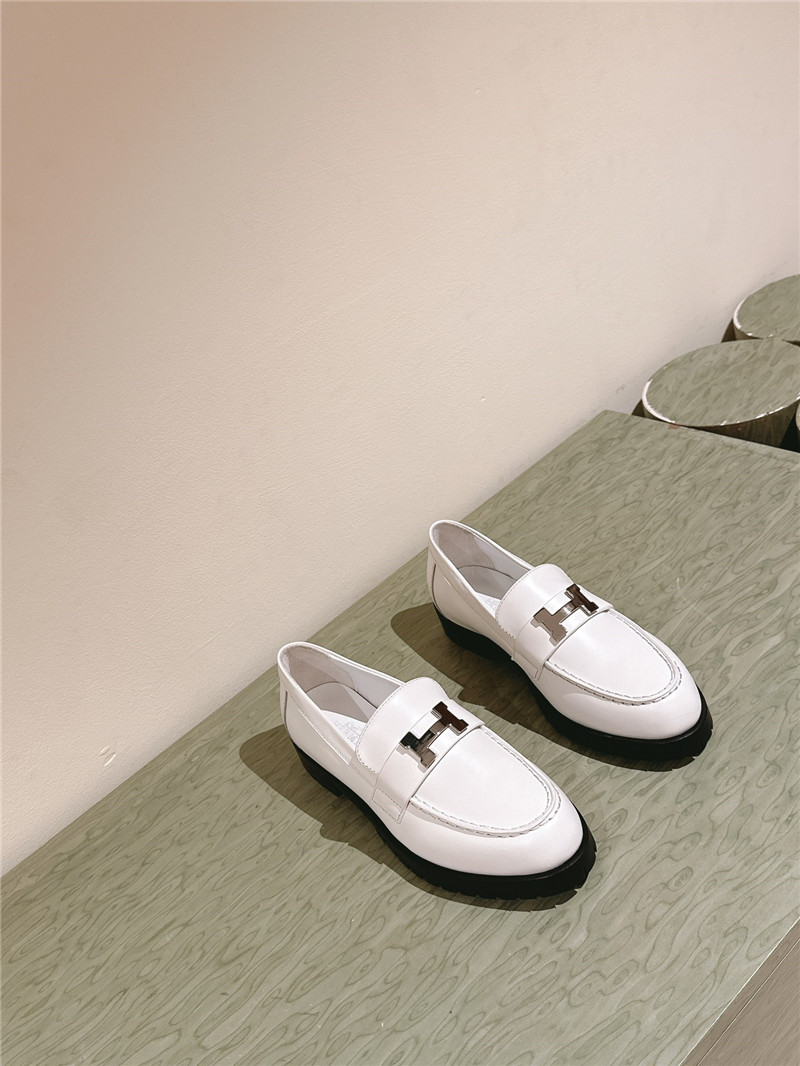 H**me5 british style h buckle loafers replica designer shoes