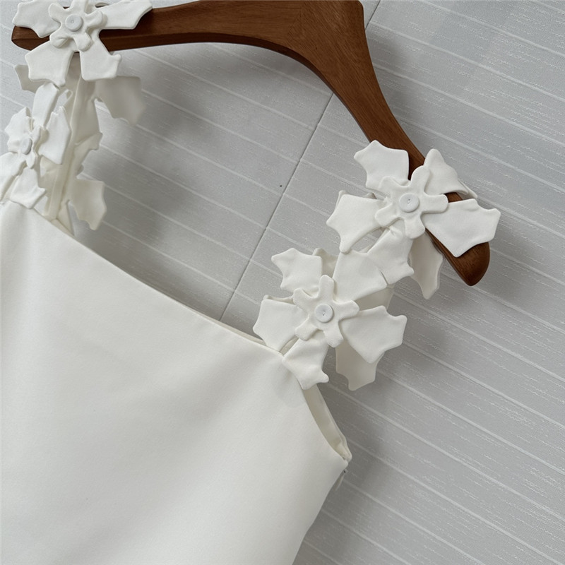 Versace three-dimensional pile flower suspender top replicas clothes