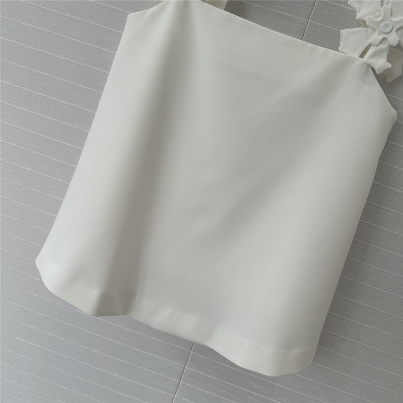 Versace three-dimensional pile flower suspender top replicas clothes