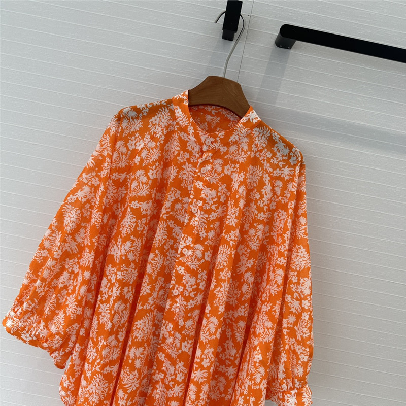 l0vis Vvtt0n lv palm print shirt dress replica clothes