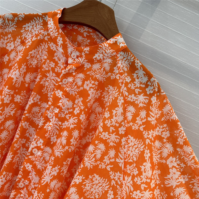 l0vis Vvtt0n lv palm print shirt dress replica clothes