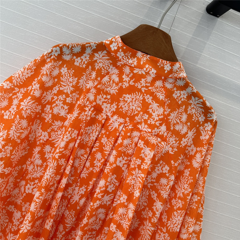 l0vis Vvtt0n lv palm print shirt dress replica clothes