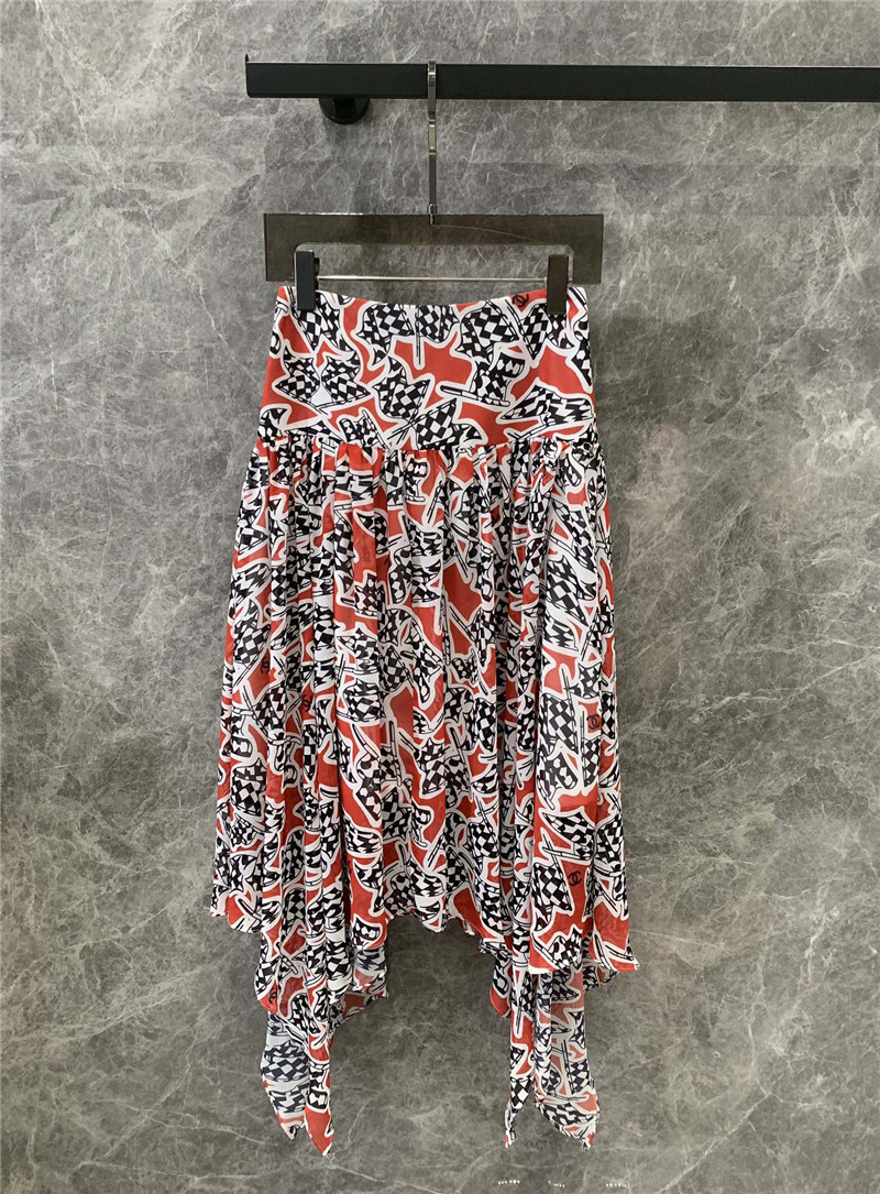 Ch**el irregular hem skirt replica designer clothes
