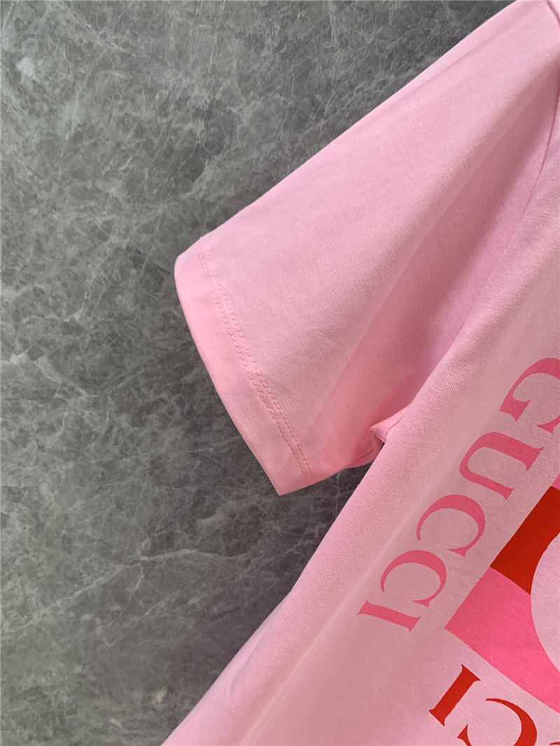 Gucci new logo print short sleeve t-shirt replica clothes