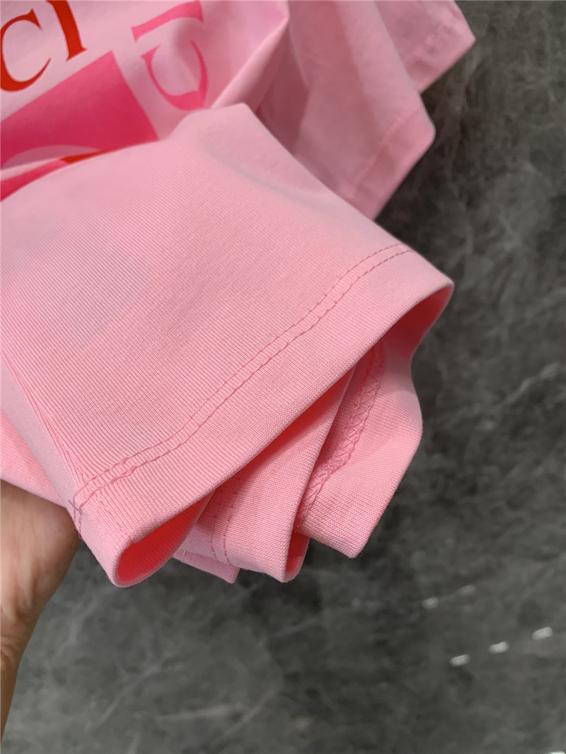 Gucci new logo print short sleeve t-shirt replica clothes
